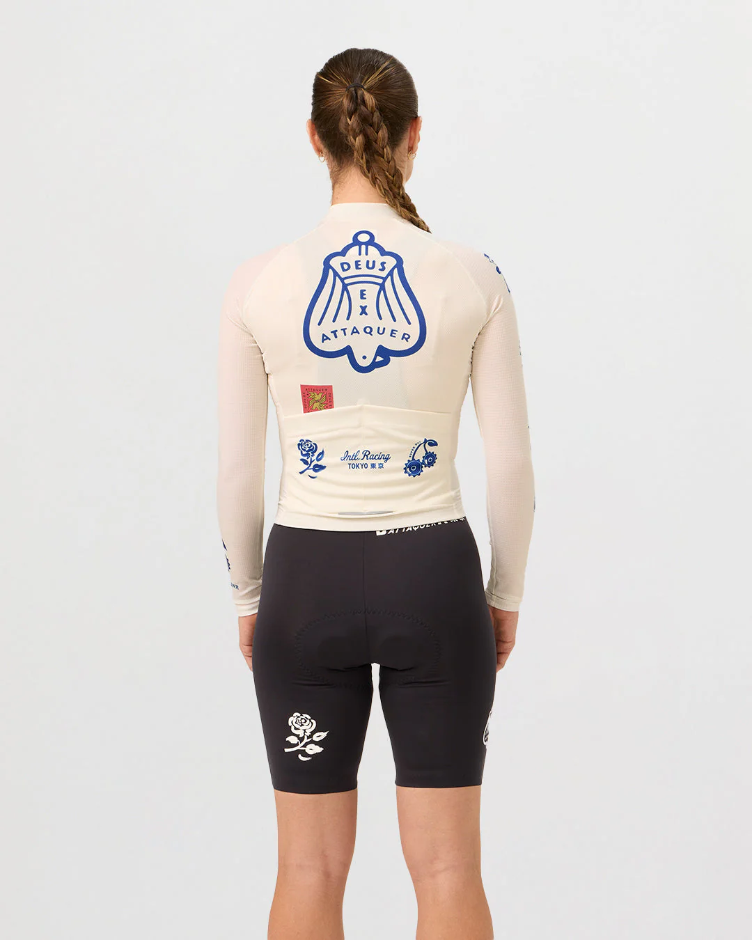 Deus Ex Attaquer Knocker Womns Long Sleeve Jersey - Grey - Image 5