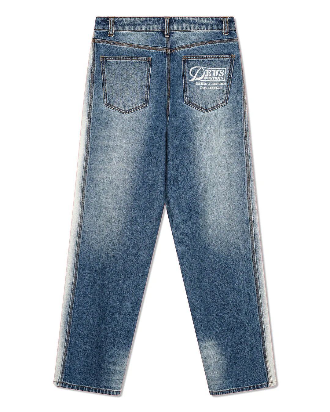 Dayton Denim Double Knee Pant - Blue Denim - Image 5