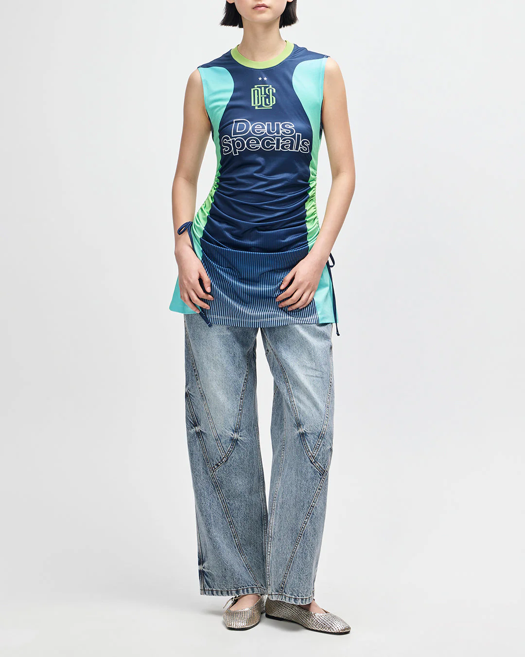 De Soleil Moto Dress - Lime Sunset - Image 5