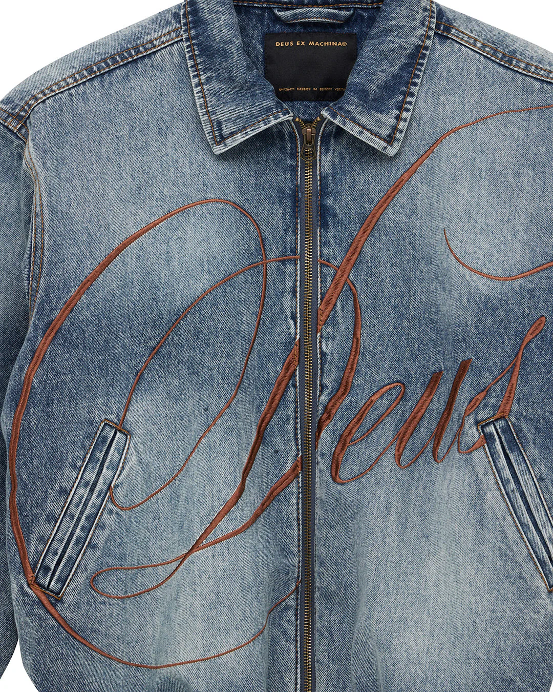 Grand Raid Denim Bomber - Stonewash Indigo - Image 7
