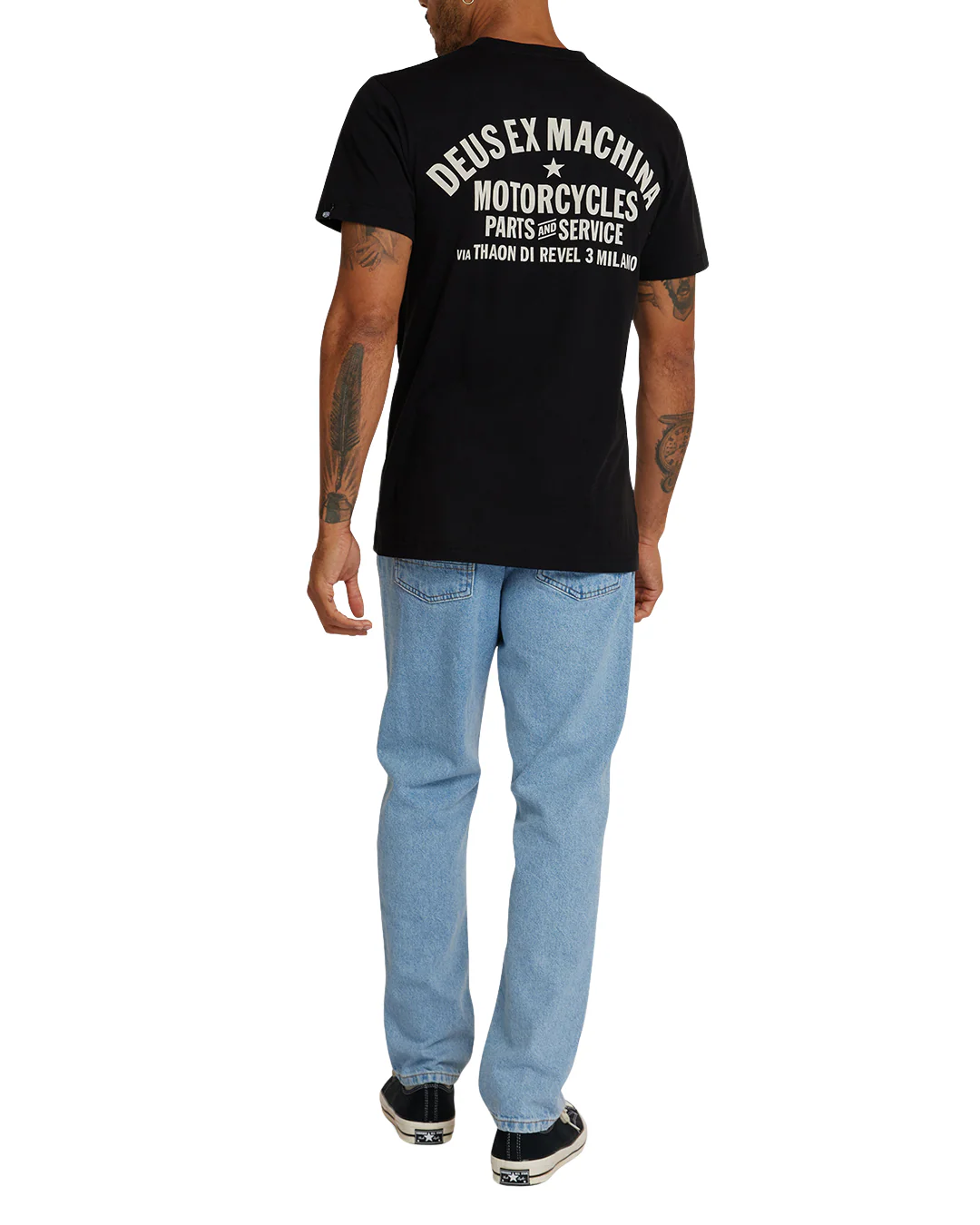 Milano Address Tee - Black - Image 4