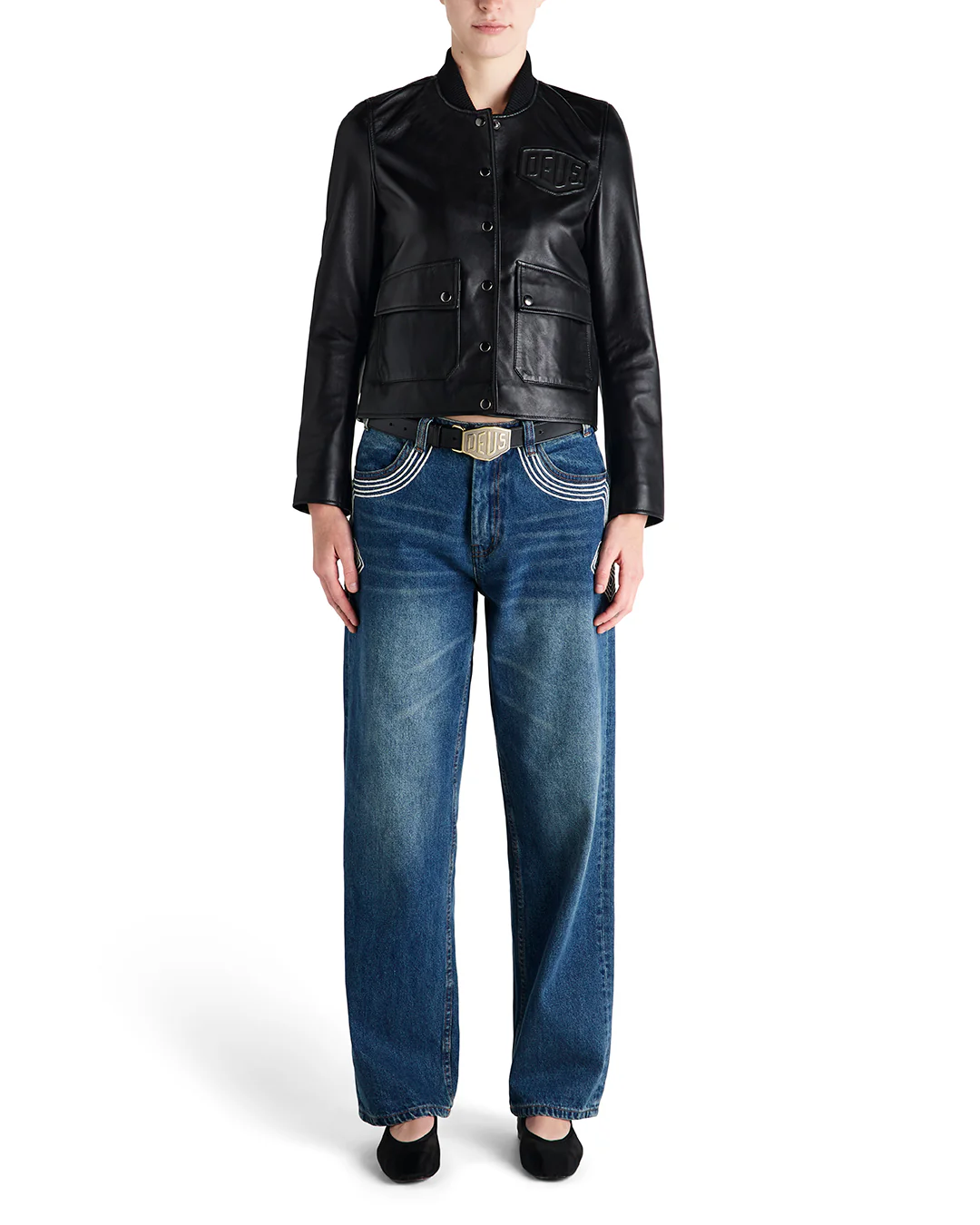 Norton Leather Jacket - Black - Image 4
