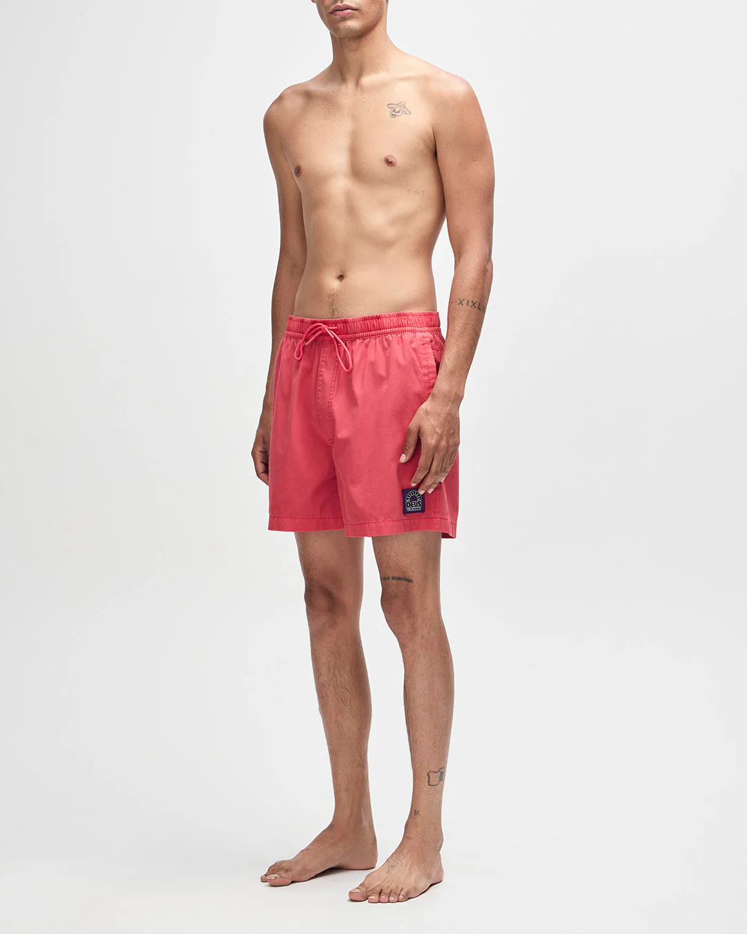 Sandbar Garment Dyed Mesh Short - Melon Red - Image 9