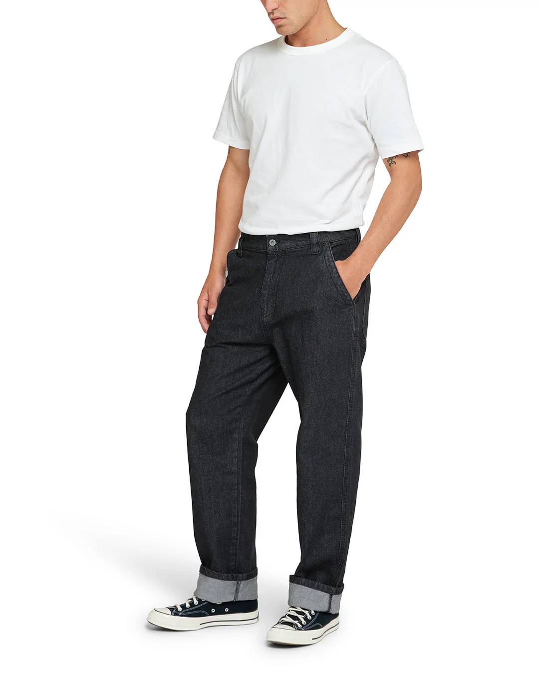 Shawn Workwear Jean - Washed Black - Image 3