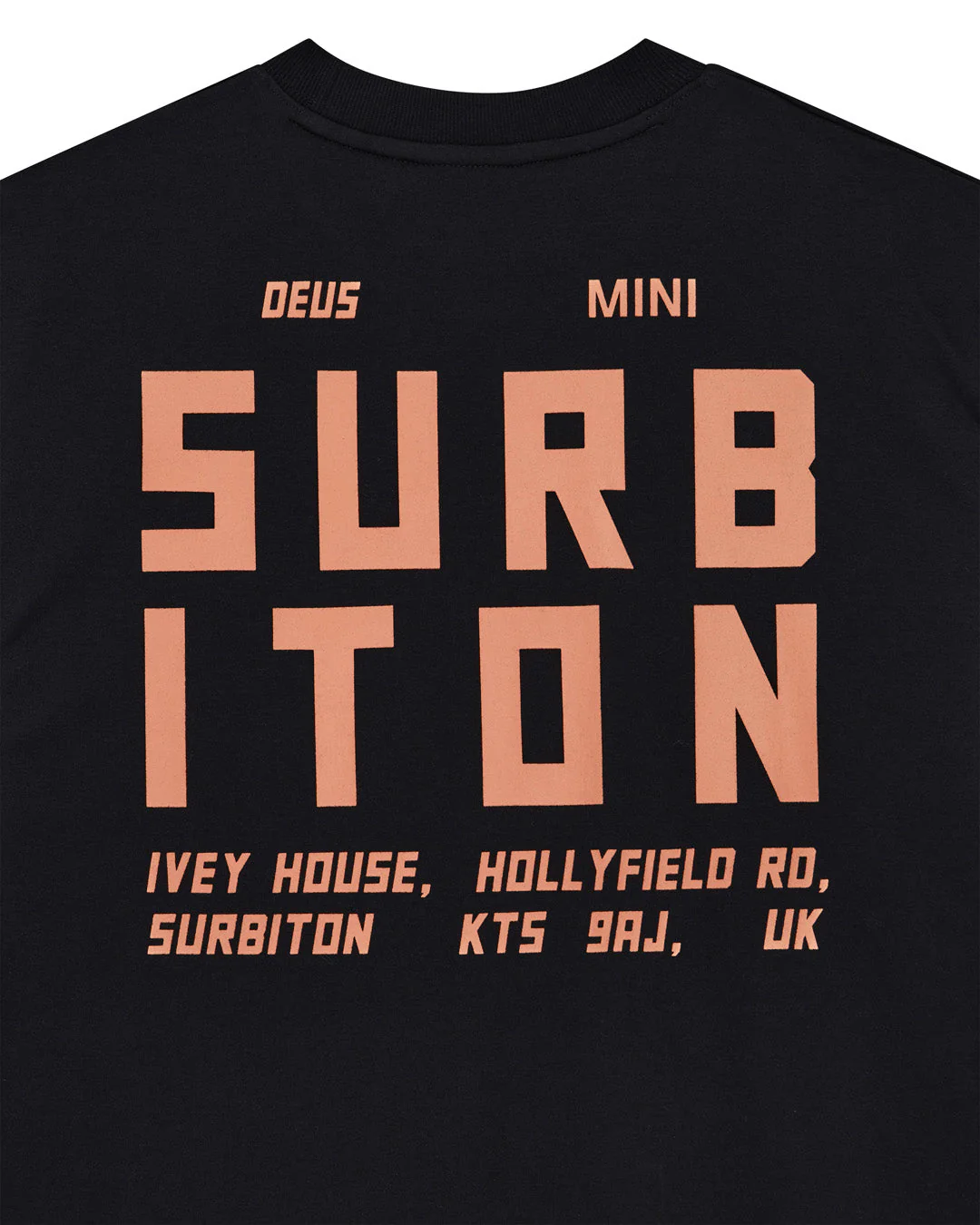 Surbiton Address Tee - Black - Image 8