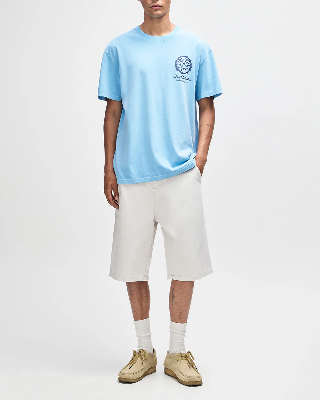 Tokyo Address Tee - Bonnie Blue - Image 5