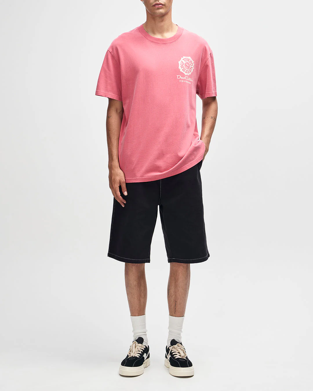 Tokyo Address Tee - Melon Red - Image 5